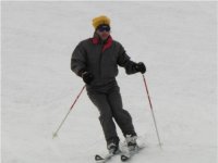 鈴木事務局長の颯爽とした滑走（その２）